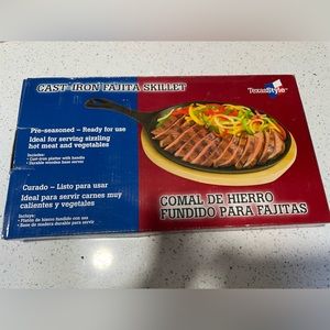 Cast Iron fajita skillet